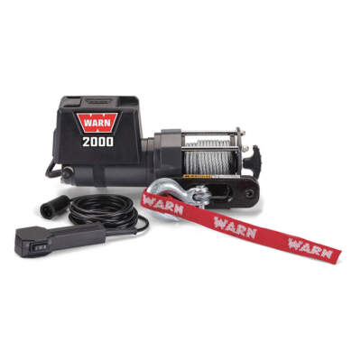 WARN 2000DC Electric Winch,1-3/5HP,12VDC 29JU84