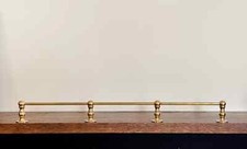 Unlacquered brass gallery rail brass tipping ...