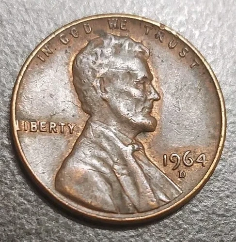 Photo of a 1964-D Lincoln Memorial Cent from an eBay listing that sold on Jul 22, 2026