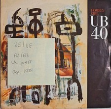 UB40 Homely Girl Vinyl Record 7" VG/VG DEP 33 1989