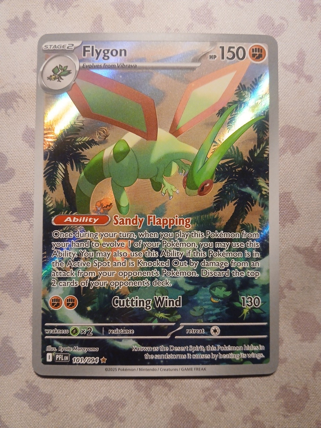 Pokemon TCG Flygon 101/094 Phantasmal Flames Holo Near Mint🔥