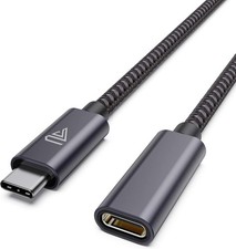 USB C Extension Cable 20Gbps/240W/3.3Ft , Faracent 3.2 Type 3.3 ft, Grey