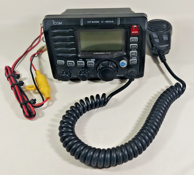 Icom Ic-m504 Submersible Marine VHF Radio Transceiver With Mic for