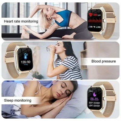 Reloj Inteligente 2,01'' HD Bluetooth Lamadas Fitness Deportes Clima DIY