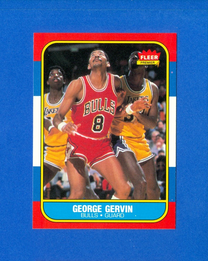 1986/1987 Fleer Basketball#36 George Gervin 86/87 Set Break Card NM/MT Condition