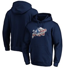 Men's Navy Navy Midshipmen Banner Wave Pullover Hoodie