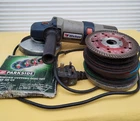 RARE VINTAGE WICKES ANGLE GRINDER 80s 90s -UNIQUE START SYSTEM OVER 30 YEARS OLD