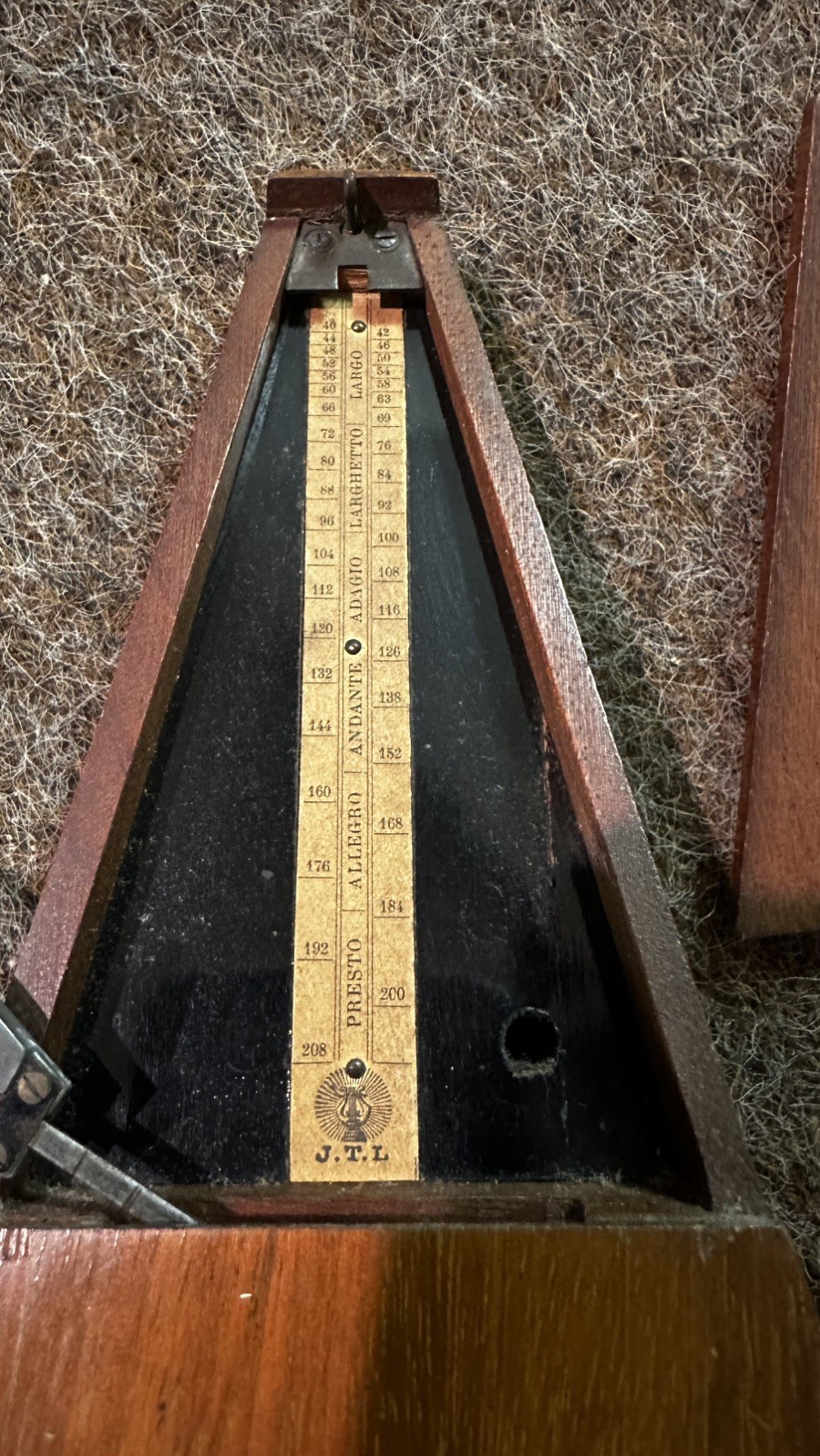 Metronome de Maelzel Superior model French 19th century (Working / Bell / Chime)