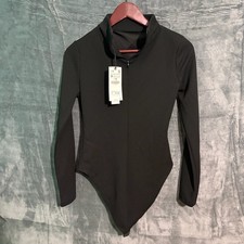 Body tuta donna Zara nero medio manica lunga nuovo con etichette 