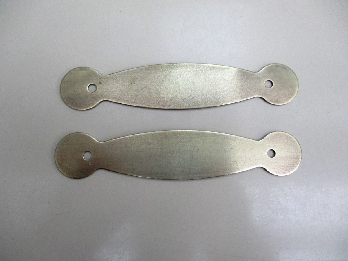 Plaques Arrière Anciennes En Laiton Pour Boutons De Tiroir/armoire - Dimensions 9 X 3 - Occasion