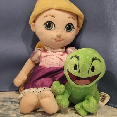 Disney Tangled Rapunzel & Pascal Plush Doll Set 13'' Princess Stuffed Animal Toy