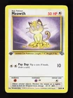 Meowth 56/64 Common Jungle Pokemon 1st Edition Lightly Played