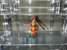 ORIGINAL - Timpo Toys Red Roman with Rare Red Skirt Advancing Legs