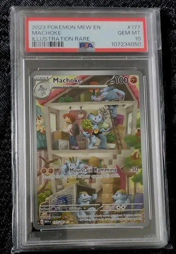 Machoke 177/165 Scarlet & Violet 151 Illustration Rare Holo PSA 10 English
