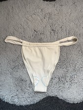 miss selfridge cream beige high leg bikini bottoms NEW WITH TAGS size 14