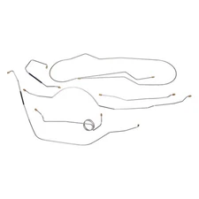 1965-66 Ford F100 Truck Brake Line Set Manual Drum Short Lines 2wd Tubes Kit OE