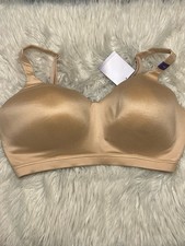 Catherines 44D Bra Beige Full Coverage Smooth No Wire Back Closure NEW