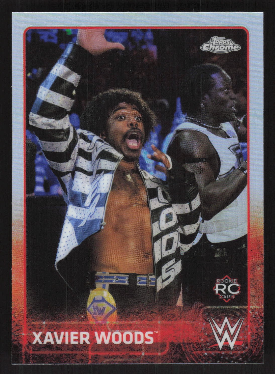 2015 Topps Chrome WWE Refractor Xavier Woods RC #76