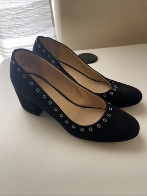 Simply Styled Women's Black Block Heel Pump Shoes Size 9.5 Medium