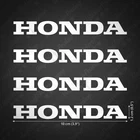 4 stickers Honda 10 cm WHITE glossy tuning motorcycle decoration custom tank kit