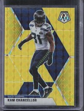 2020 Panini Mosaic #187 Kam Chancellor Yellow Fluorescent #/20