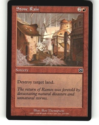 Magic TCG Card Stone Rain