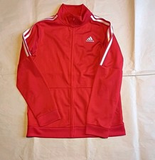 Adidas Youth Red Track Jacket Size Large 14/16