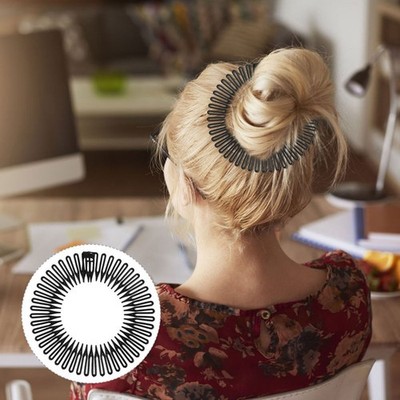 12 Pcs Stretch Hair Comb Clip Flexible Combs Headband Accessories