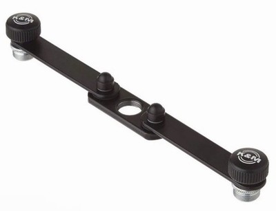 K&M 23510 Adjustable Stereo Microphone Bar - Black