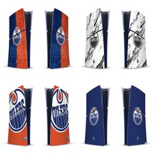 NHL EDMONTON OILERS VINYL SKIN FOR SONY PS5 SLIM DIGITAL EDITION CONSOLE