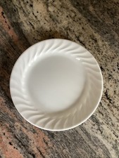 Corning Corelle Enhancements White Swirl Salad bread Plate 7 1/8” USA 1995-2021