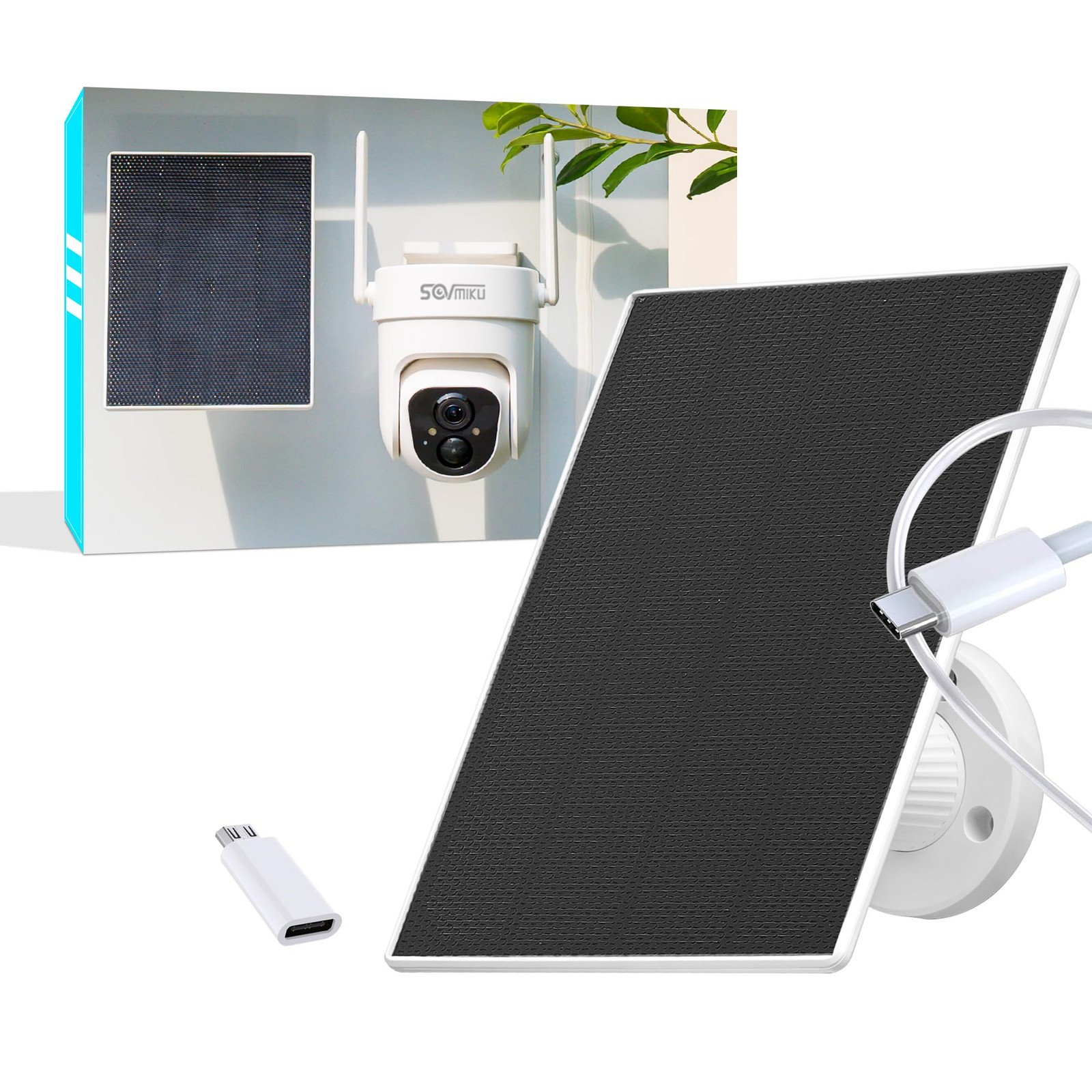 For Security Cameras Usb-c & Micro_usb, 1 Pack