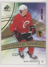 2020 Upper Deck SP Game Used Authentic Rookies Golden Burst /299 Alec Regula 9uf