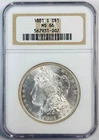 1881 S Morgan Silver Dollar NGC MS-66