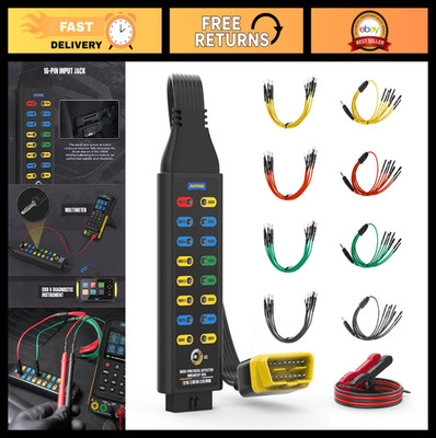 OBD II Protocol Detector Breakout Box - 16-Pin Diagnostic Tool, Circuit Detectio