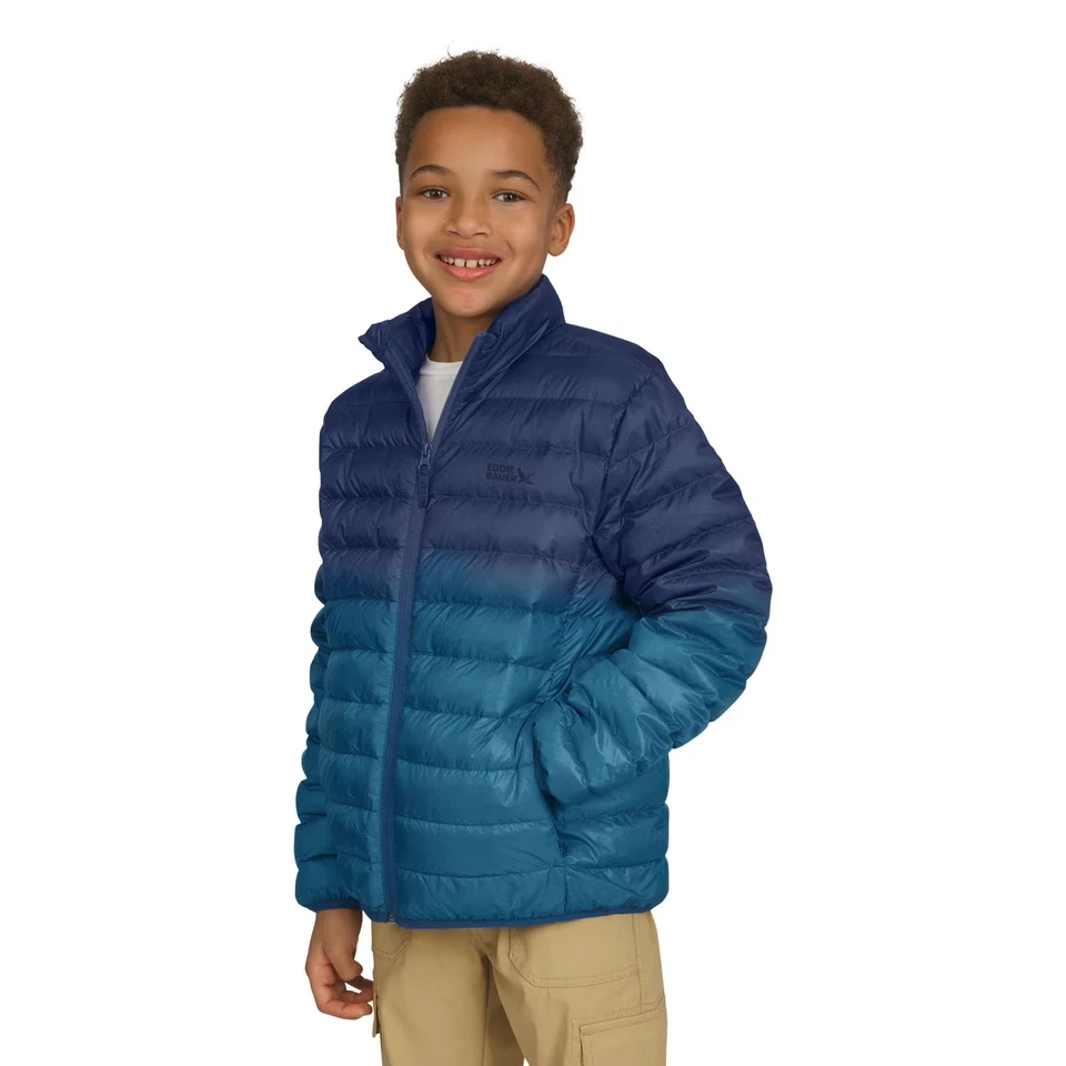 Eddie Bauer Boys Packable Jacket Size S 6/7 Blue - Image 2 of 4