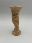 Vtg Shawnee USA Pottery Hand Vase Scalloped Sleeve Peach / Apricot Color