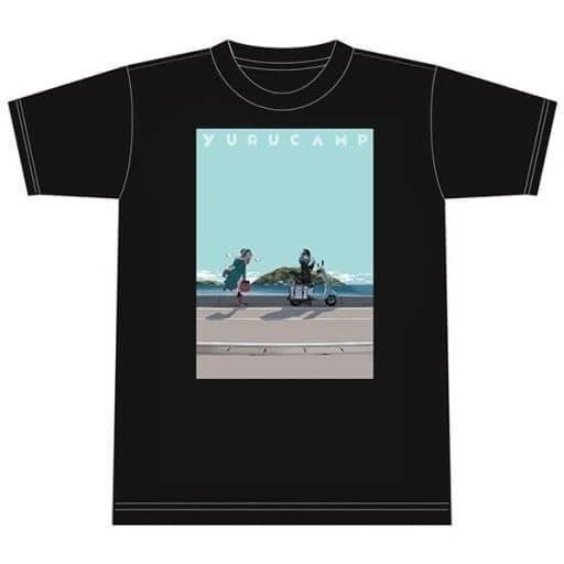 [with tags] Yuru Camp T-shirt Nadeshiko & Rin Manga Comic Anime T-shirt Black