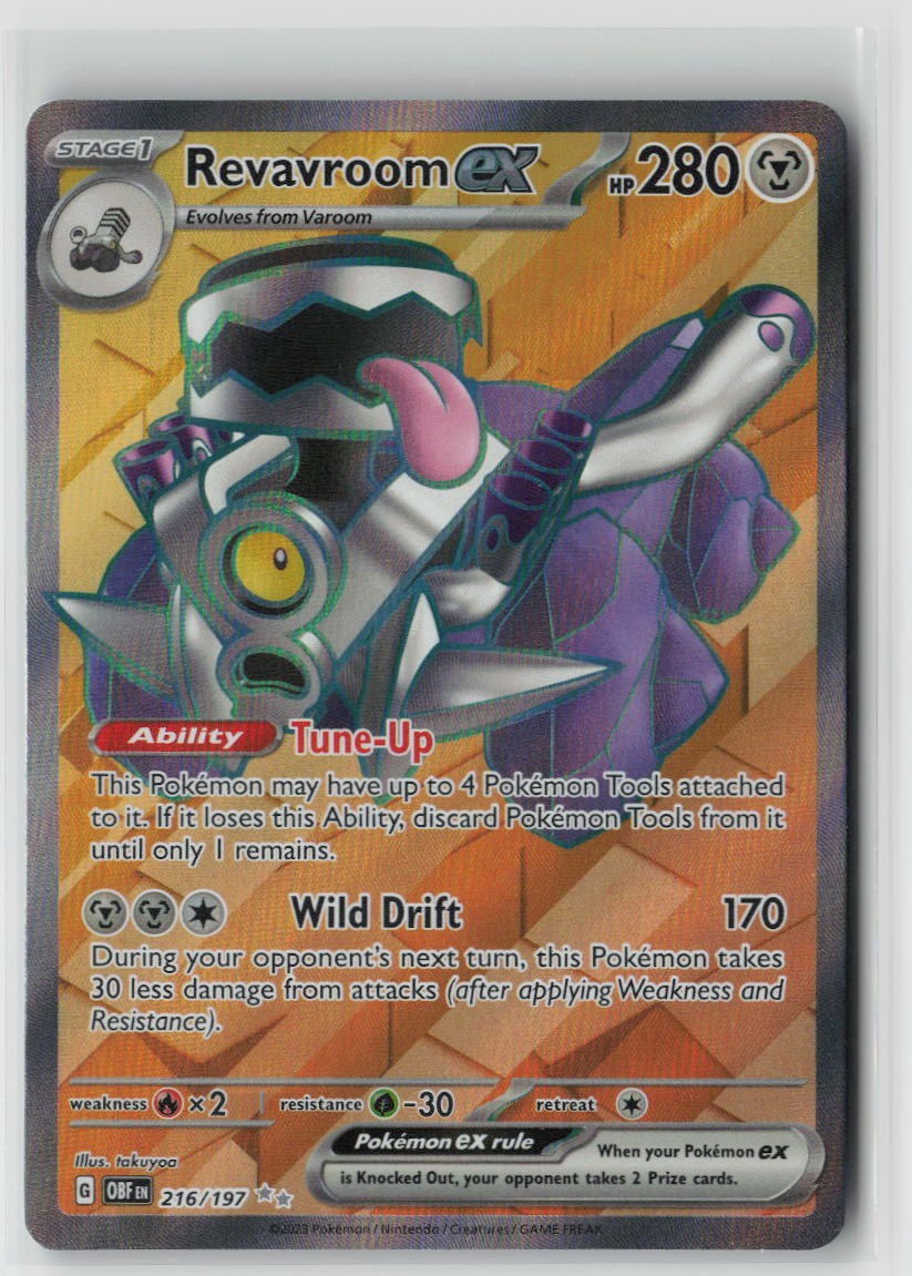 Pokemon Revavroom ex #216/197 SV03: Obsidian Flames Near Mint or Better