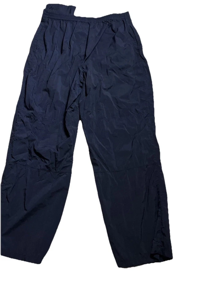 Terno corta-vento vintage Catalina corrida corrida azul marinho top calça grande média - Imagem 3 de 4