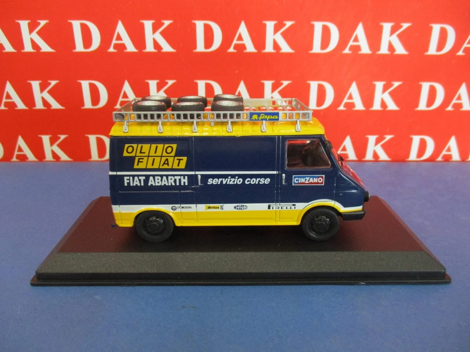 Die cast 1/43 Modellino Furgone Assistenza Rally Fiat 242E Olio Fiat 1976-77 - Immagine 4 di 4