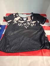NWT Hotouch Sun Dress Pockets / Short Sleeve Womens Size Medium Black / Flowy