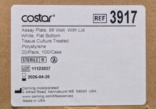 Corning 3917 96-Well Solid White Flat Bottom Polystyrene TC-Treated Microplates
