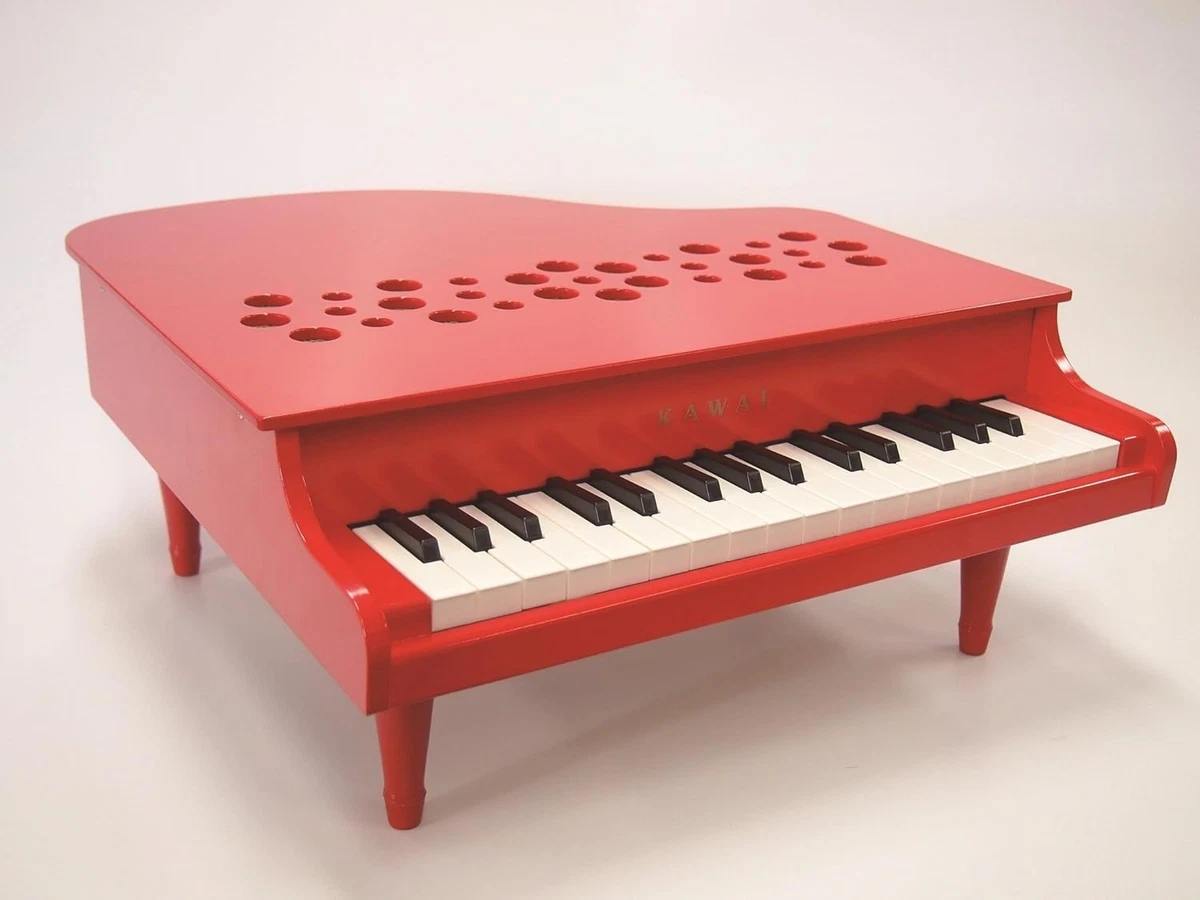 KAWAI Mini Piano de Cola Rojo 32 Teclas P-32R 1163 Juguete de Madera Japón...