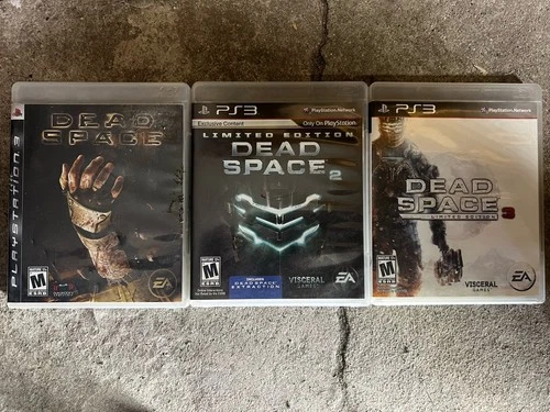 PS3 Dead Space Trilogy 1 2 3 Game Lot Horror Bundle complete CIB all 3 games