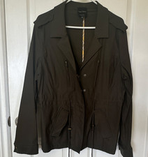 Eden Society Brown Mid-Length Jacket XL Women...