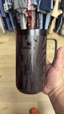 Stanley Stay Hot Camp Mug 24oz Plum Woodgrain