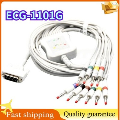 10 Lead EKG ECG Cable Leadwires Banana 4.0mm for Carewell ECG-1101 1103 1112