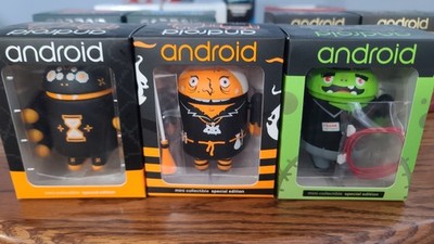Android Mini Collectible - Lot of 3 - Web Crawler, Warty Witch, Frank Patch