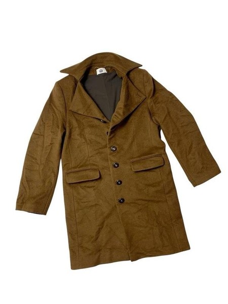 Men Coat Brown Wool 38 / M / 46